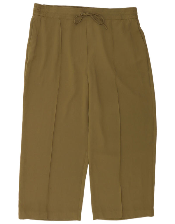 Женские повседневные широкие брюки Marks & Spencer UK 24 4XL W44 L30 хаки