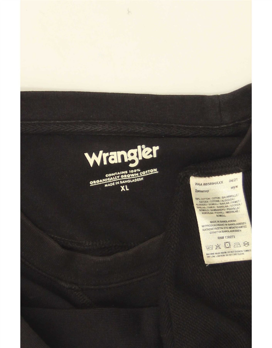 Мужской свитер Wrangler XL, черный хлопок