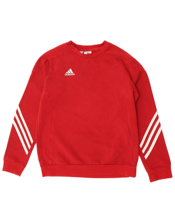 Джемпер Adidas для мальчиков 11-12 лет, большой красный, хлопок