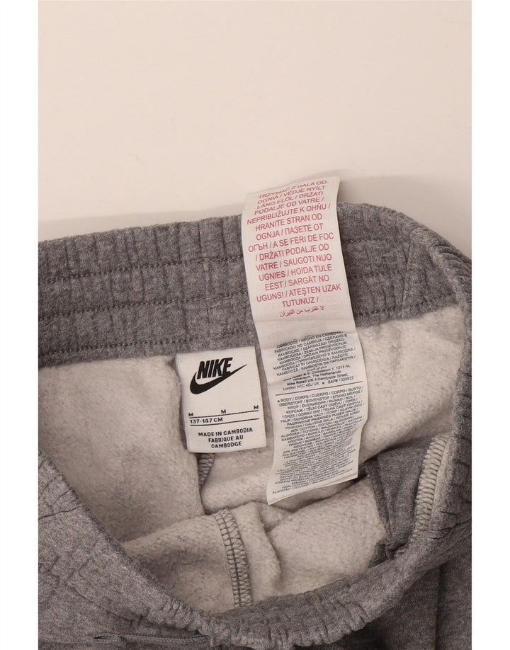 Спортивный костюм NIKE для мальчиков Брюки-джоггеры 10–11 лет Средне-серый хлопок