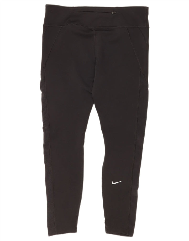 Женские леггинсы Nike Dri Fit, большой черный полиэстер