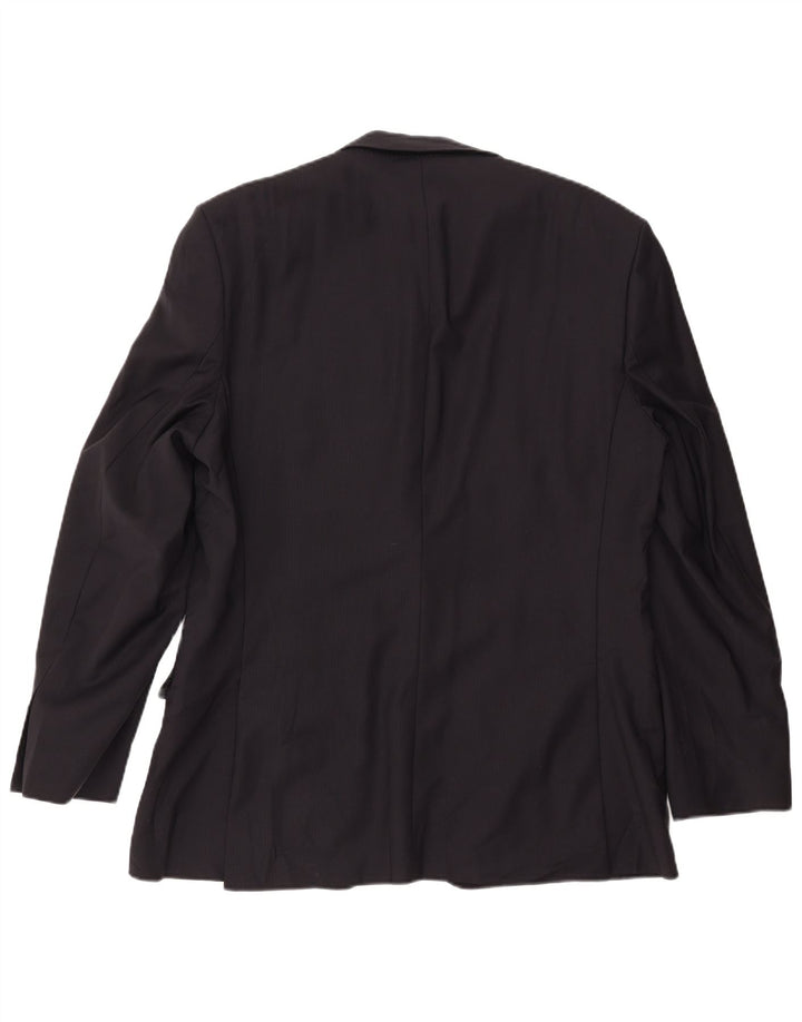 Мужской пиджак ZARA на 2 пуговицах EU 54 XL, темно-синий, шерстяной