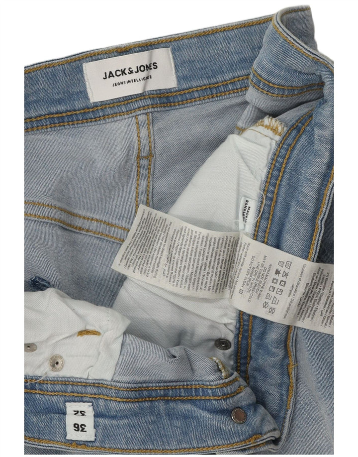 Мужские зауженные джинсы Jack & Jones GLENN W36 L32, синий хлопок