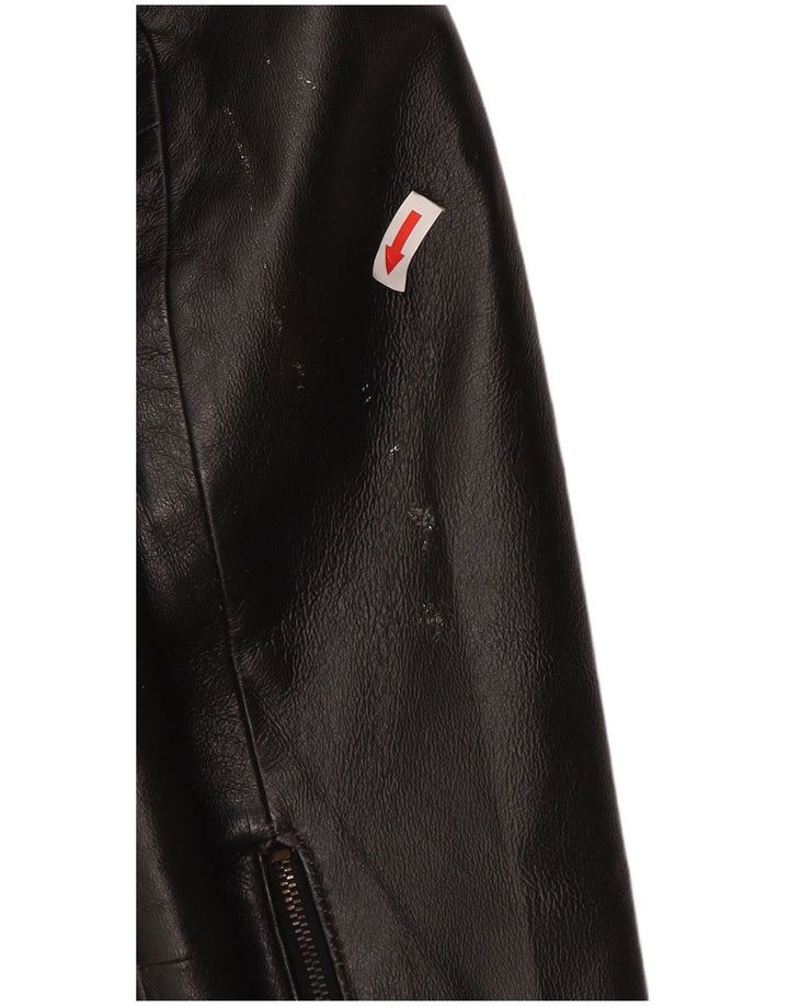 Privilegi Женский кожаный укороченный бомбер IT 44 Medium Black Leather