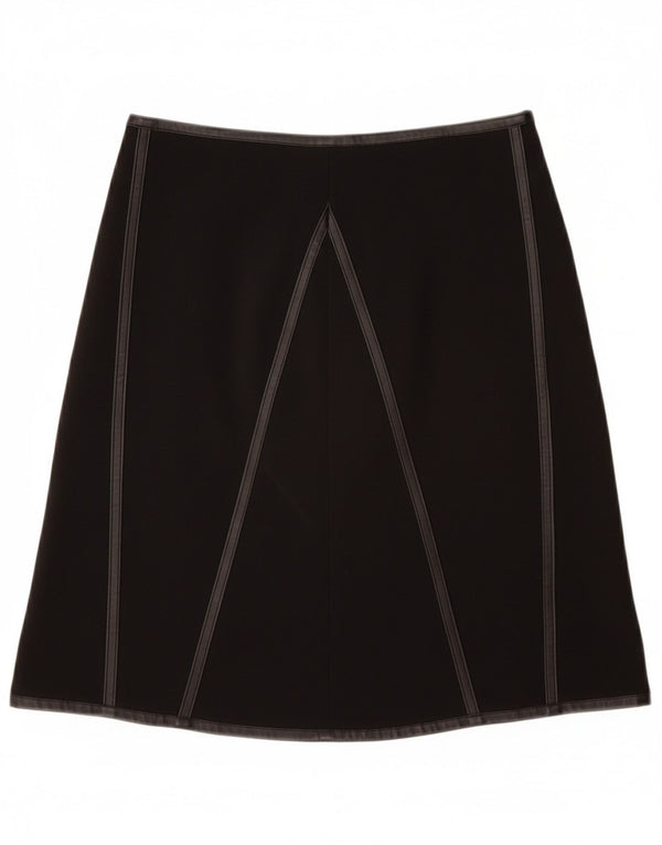 ВИНТАЖНАЯ женская юбка-трапеция W28, средний черный