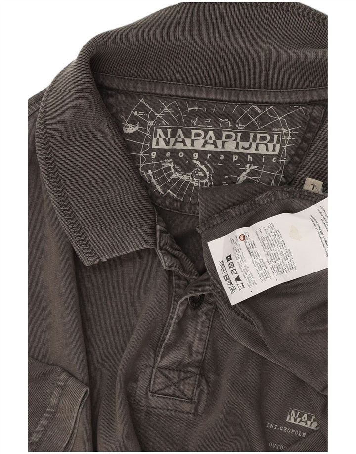 Мужская рубашка поло NAPAPIJRI, большая серая, хлопок