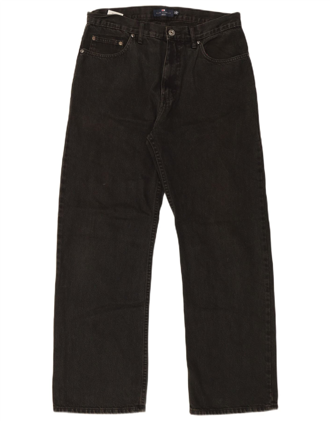 Мужские прямые джинсы Marks & Spencer Blue Harbour W32 L29, черный хлопок