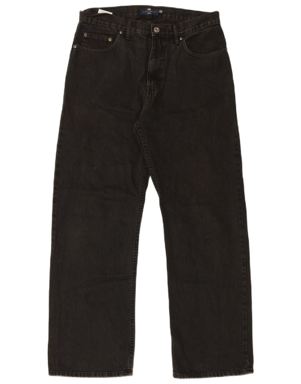 Мужские прямые джинсы Marks & Spencer Blue Harbour W32 L29, черный хлопок