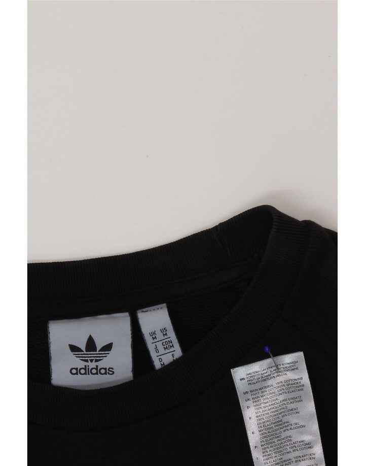 Мужской свитер Adidas Джемпер среднего размера, черный хлопок