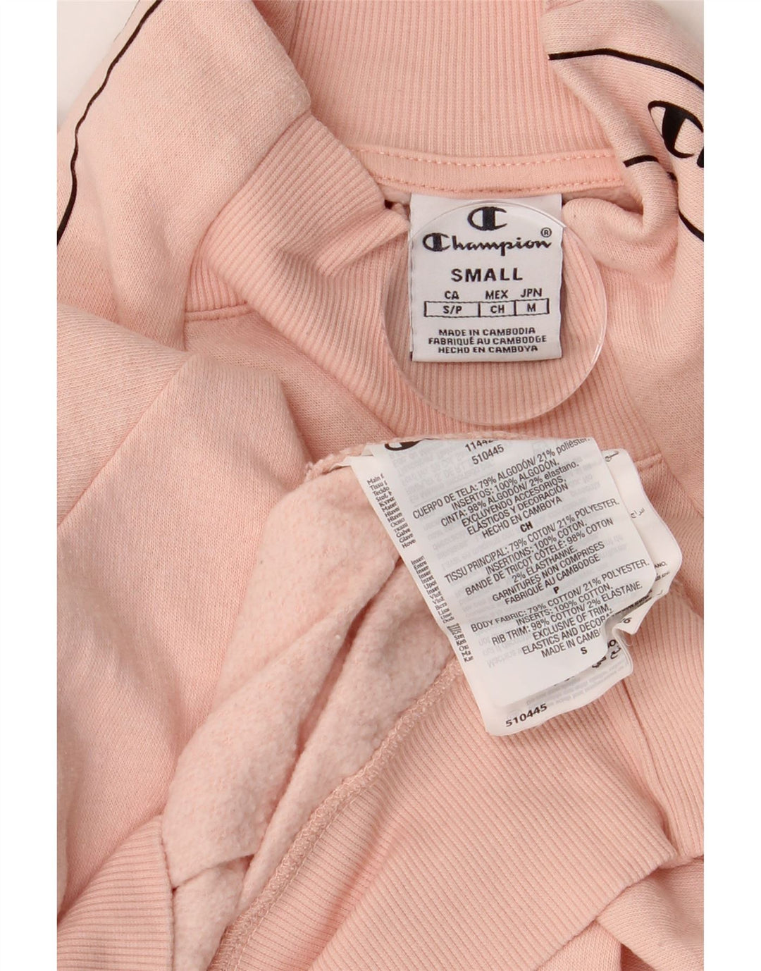 Женский оверсайз-свитшот с рисунком Champion UK 10, маленький розовый хлопковый джемпер