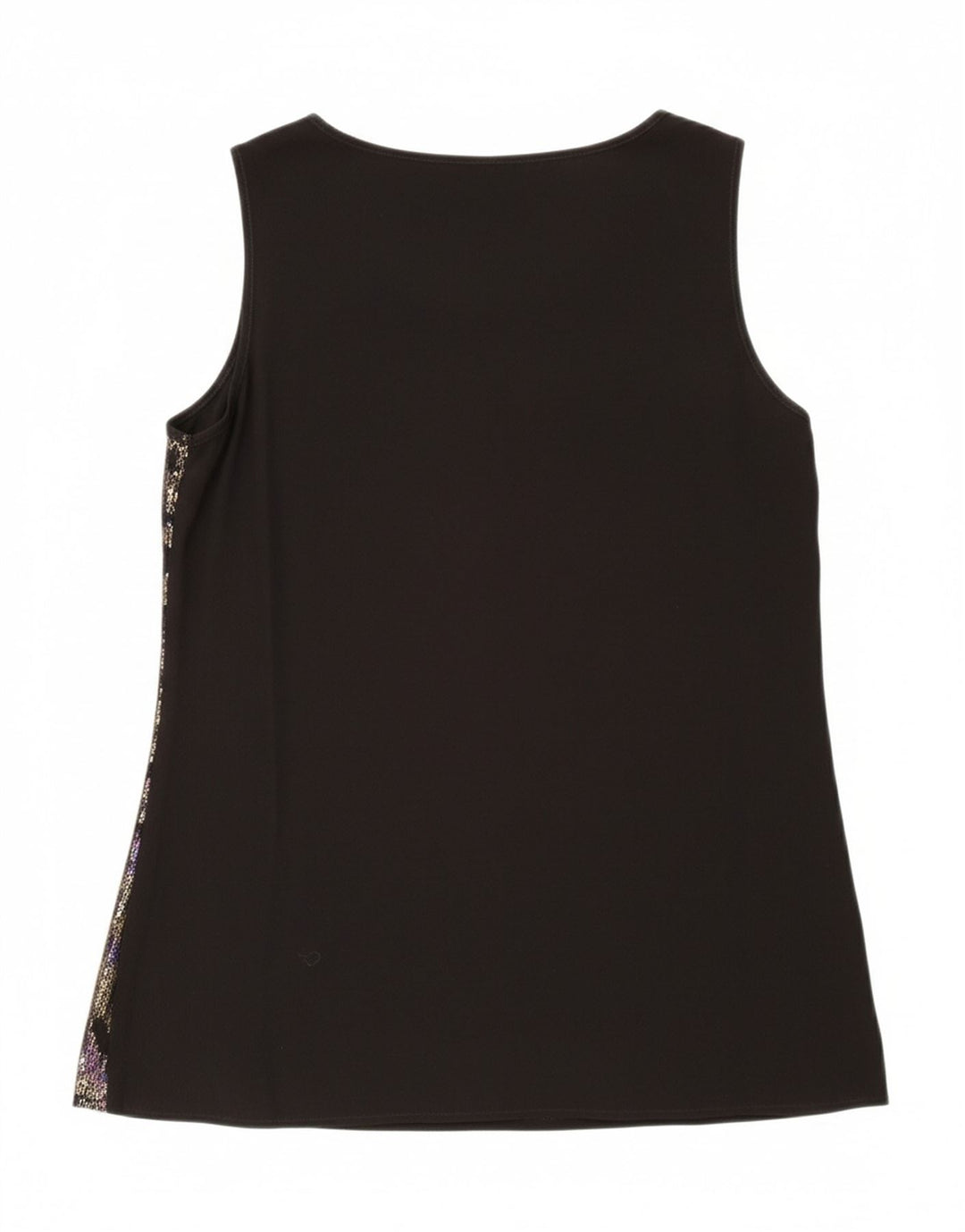 VINTAGE Womens Sleeveless Blouse Top EU 38 Medium Black Paisley Viscose Vintage Vintage and Second-Hand Vintage from Messina Hembry 