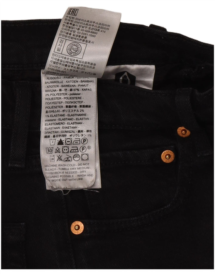 Женские прямые джинсы Levi's Ribcage W26 L29, серый хлопок