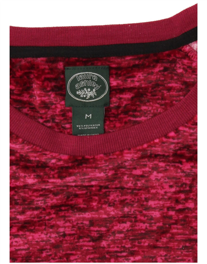 Женский топ Laura Ashley с длинным рукавом UK 14, средний розовый полиэстер