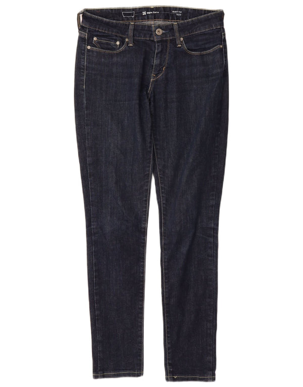 Женские джинсы скинни с современной посадкой и небольшим изгибом LEVI'S W26 L29 Темно-синие
