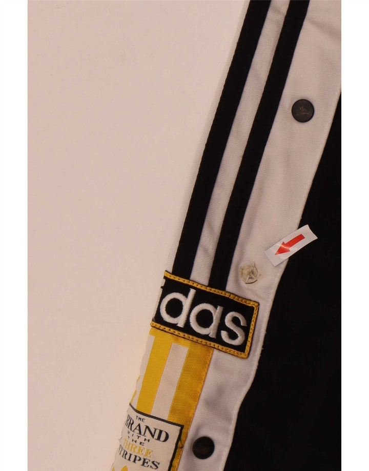 Мужские спортивные брюки Adidas с графическим рисунком, средние черные полиэстер с цветными блоками