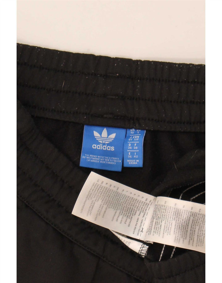 Женские спортивные шорты Adidas UK 10, маленькие черные из полиэстера