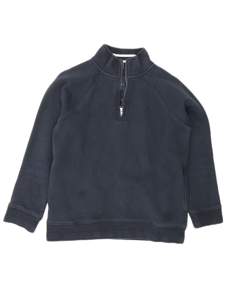 Crew Clothing Женский джемпер-толстовка оверсайз, UK 10, маленький, темно-синий