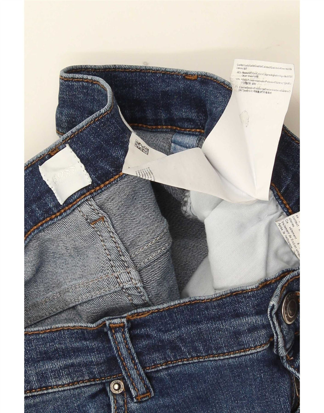 Женские узкие джинсы Hugo Boss W30 L32 Синие, хлопок