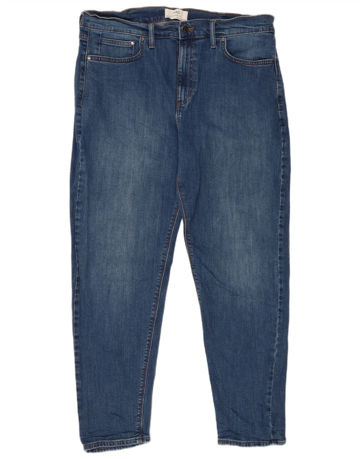 Мужские зауженные джинсы MARKS & SPENCER W36 L28 синие, хлопок