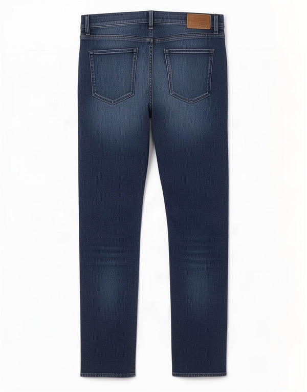 Мужские прямые джинсы Hugo Boss W34 L32 синие, хлопок