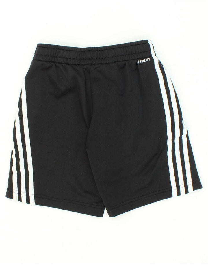 ADIDAS Boys Aeroready Sport Shorts 9-10 Years Black Polyester Vintage Adidas and Second-Hand Adidas from Messina Hembry 
