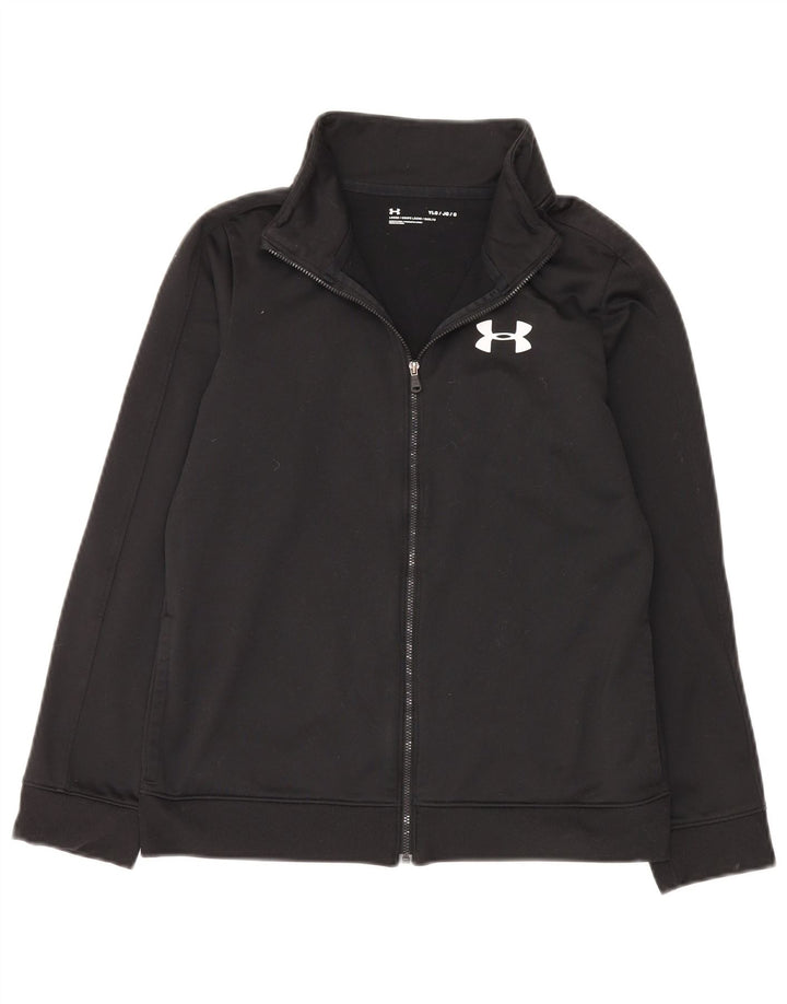 Спортивный костюм Under Armour для мальчиков, верхняя куртка 11–12 лет, большой черный полиэстер