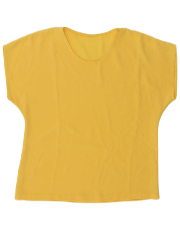Винтажная женская блузка Top UK 20 2XL Желтая