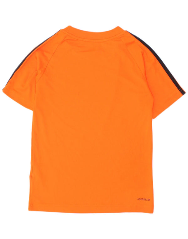 Футболка Adidas для мальчиков Aeroready, топ 7-8 лет, оранжевый полиэстер