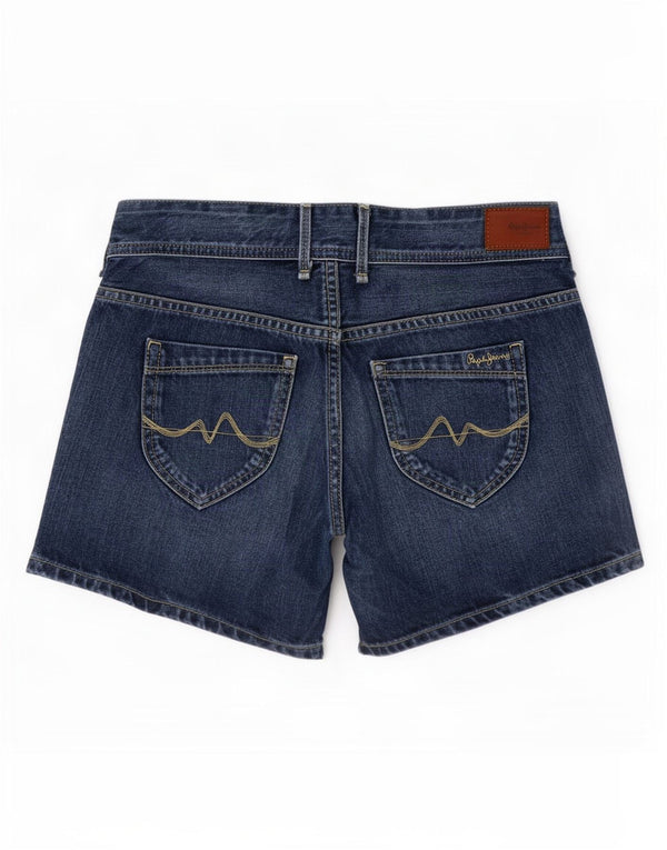 PEPE Jeans Женские джинсовые шорты W25 XS Синие хлопковые