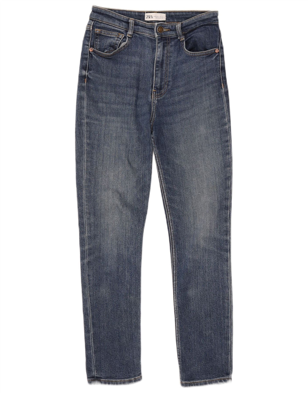 Женские узкие джинсы ZARA EU 36 XS W26 L27 Синие