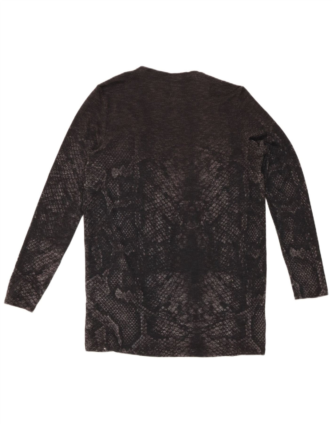 Женский открытый кардиган DESIGUAL UK 12, средний серый с животным принтом