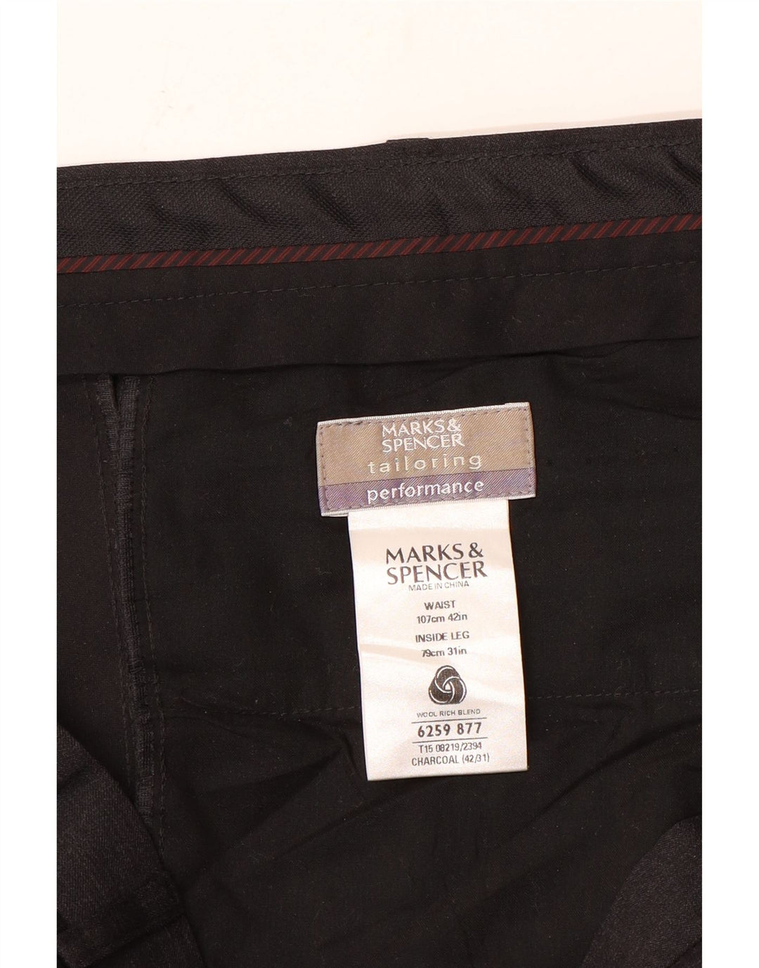 Мужские прямые костюмные брюки Marks & Spencer размер 42 W42 L31 серые