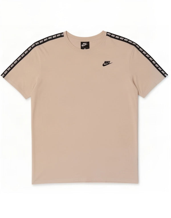 Мужская футболка с рисунком Nike, большой хлопковый топ с белыми цветными блоками