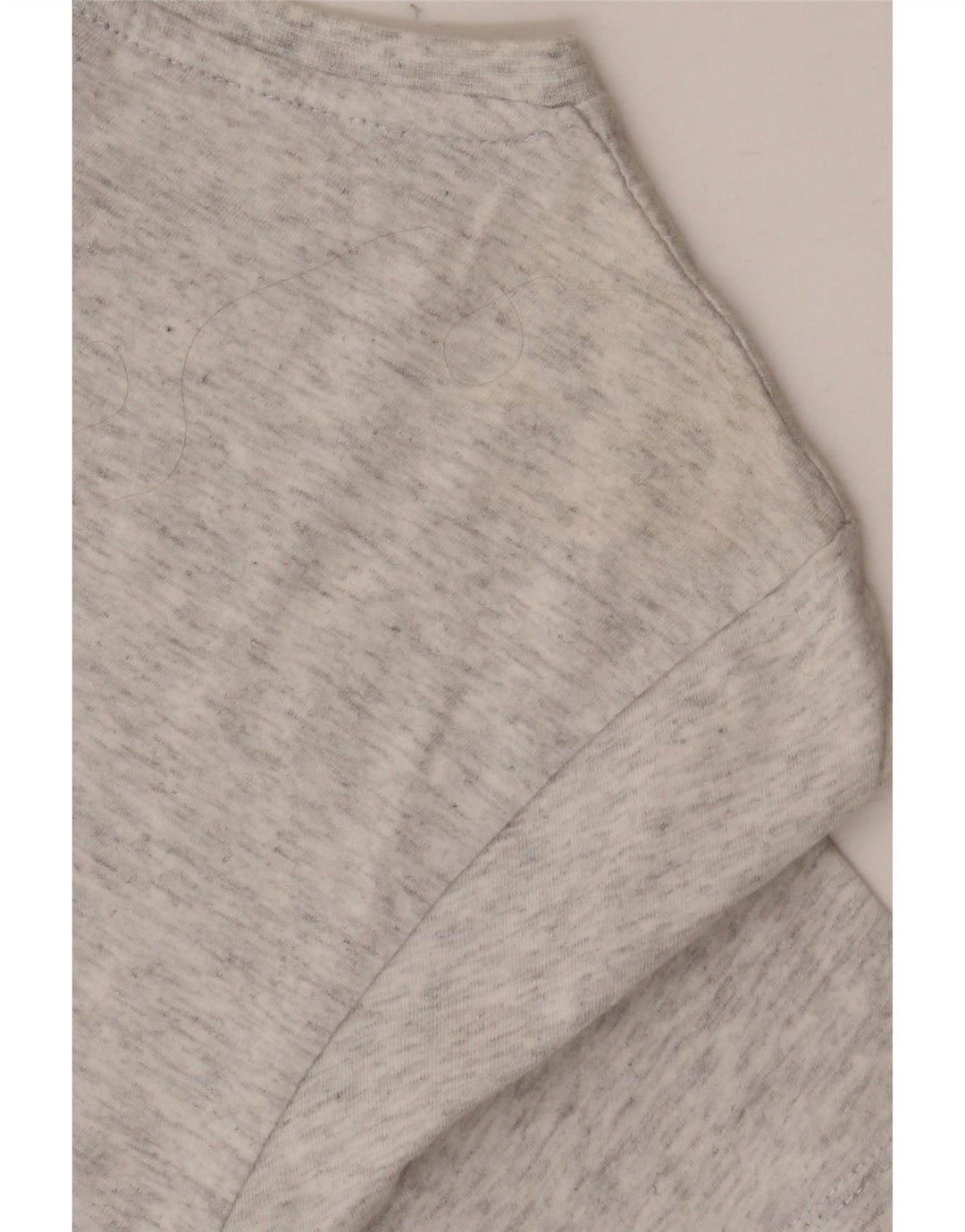 Футболка ELLESSE с рисунком для девочек, топ 12–13 лет, серый хлопок с крапинками