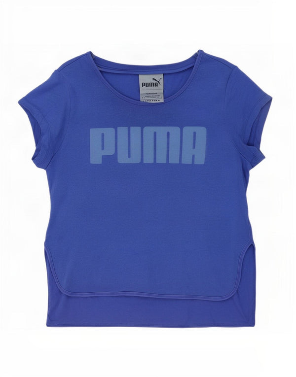 Женская футболка с рисунком Puma Top UK 18 XL Синяя