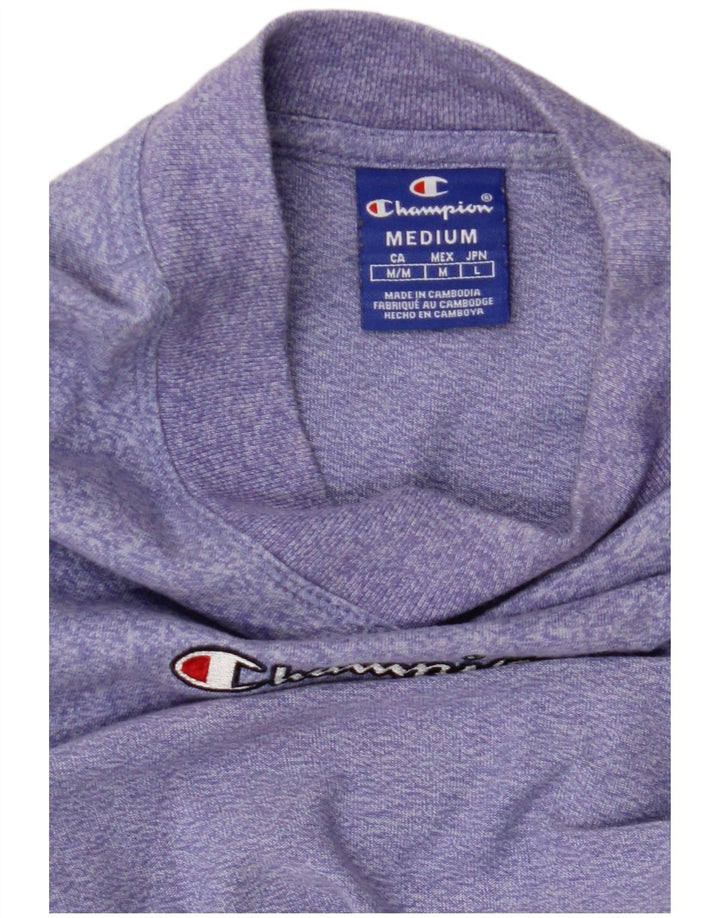 Женская футболка с рисунком CHAMPION Top UK 12, средний фиолетовый в крапинку