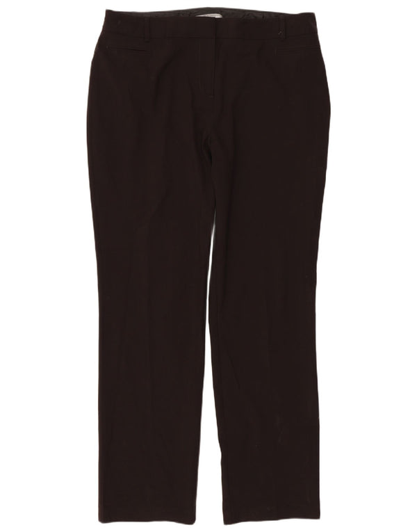 Женские прямые повседневные брюки Marks & Spencer UK 14 Medium W34 L29 Коричневый