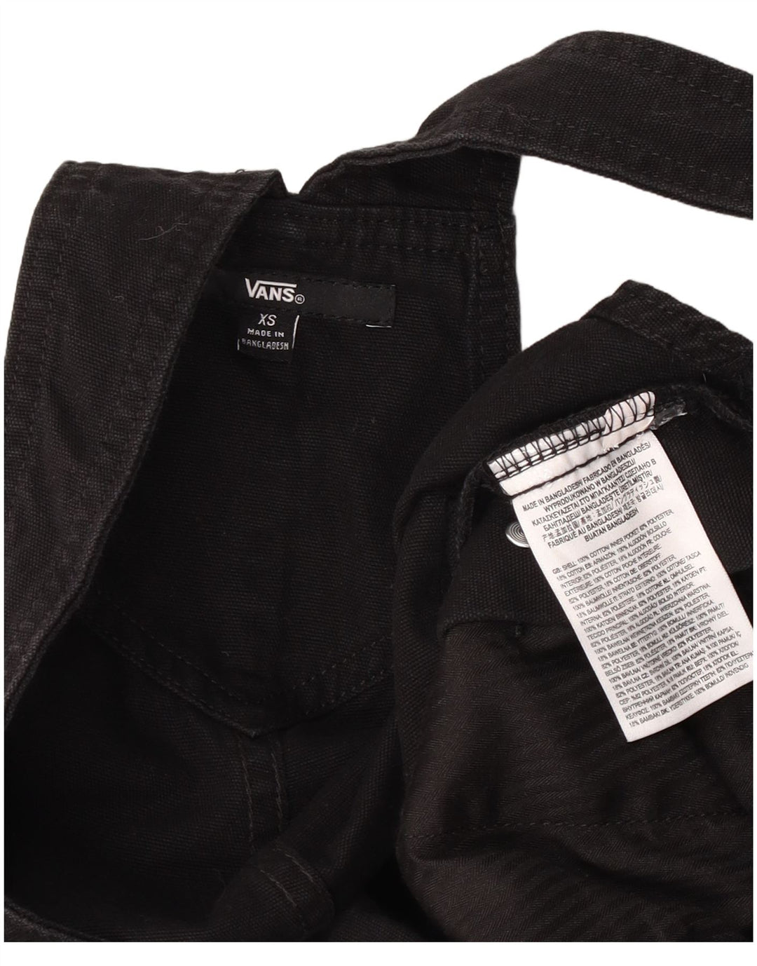 Женские брюки-карго Vans XS W25 L28, черный хлопок