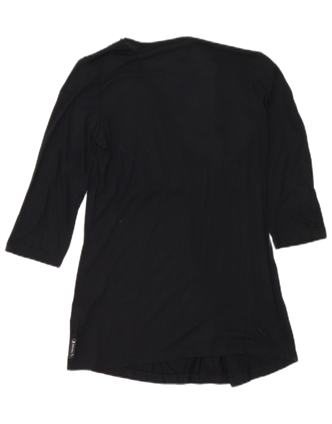 Armani Jeans Женский топ с рукавом 3/4 EU 38 Средний Черный Вискоза