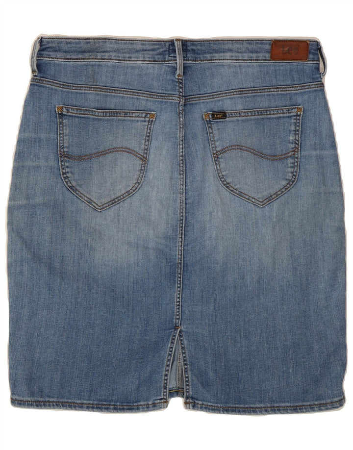 LEE Womens Denim Pencil Skirt W31 Medium  Blue Vintage Lee and Second-Hand Lee from Messina Hembry 
