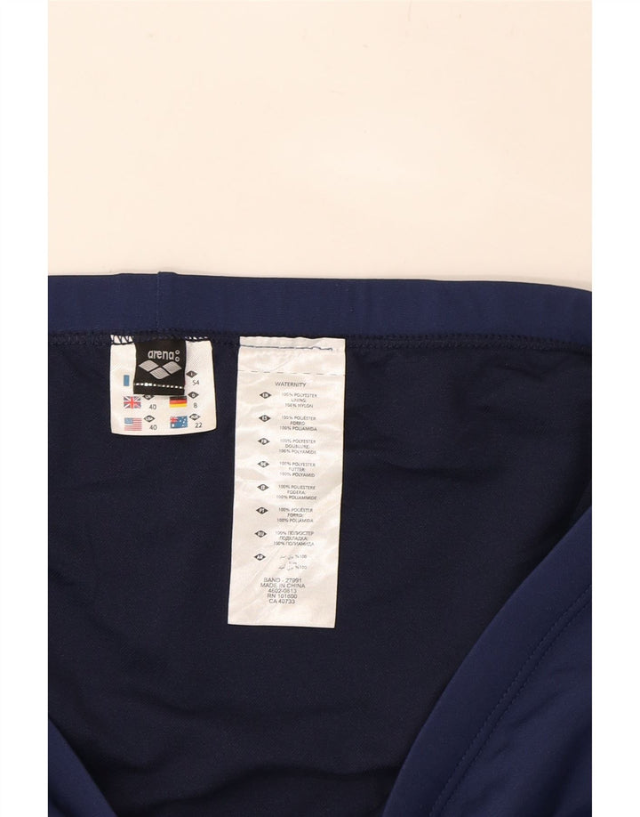 ARENA Womens Graphic Sport Shorts EU 40 Medium  Navy Blue Polyester Vintage Arena and Second-Hand Arena from Messina Hembry 