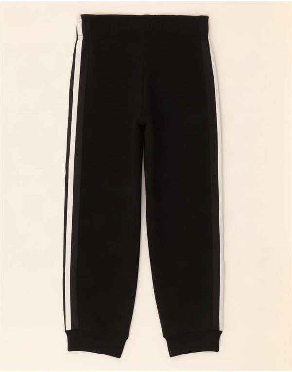 Adidas Boys Tracksuit Trousers Joggers 4-5 Years Black Cotton