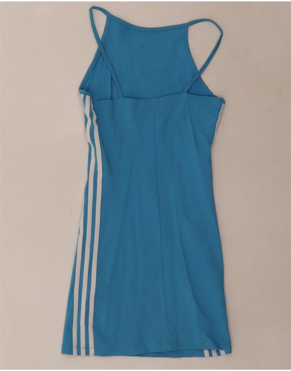 Женское теннисное платье Adidas UK 6 XS, синее, хлопок