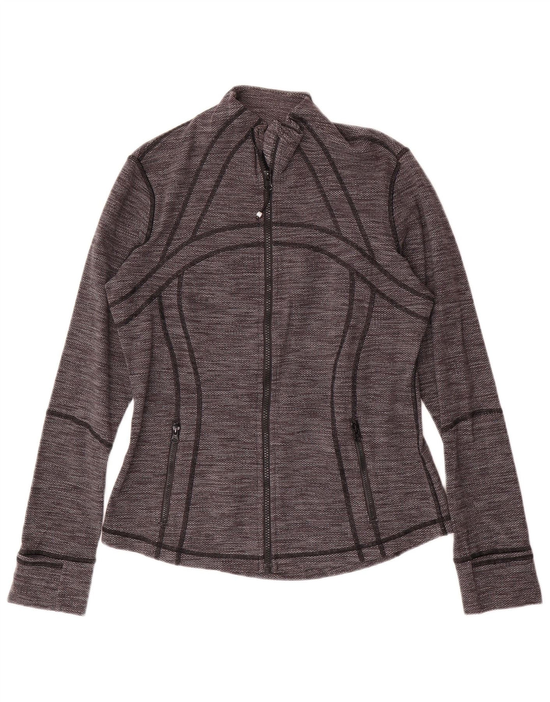 LULULEMON Женский спортивный костюм, верхняя куртка США 10, большой серый цвет