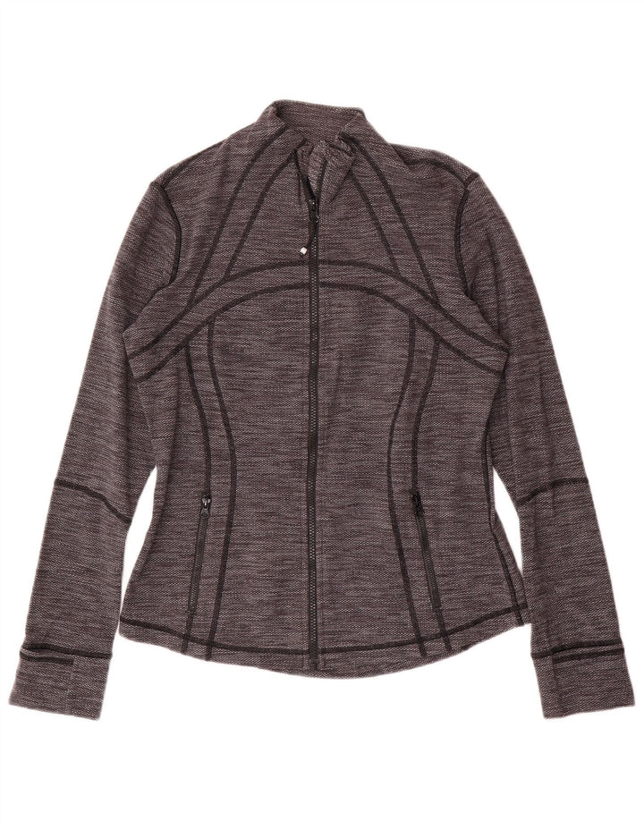 LULULEMON Женский спортивный костюм, верхняя куртка США 10, большой серый цвет