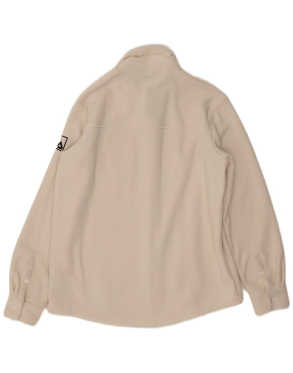 Мужская флисовая рубашка FILA с графическим рисунком, средний белый полиэстер