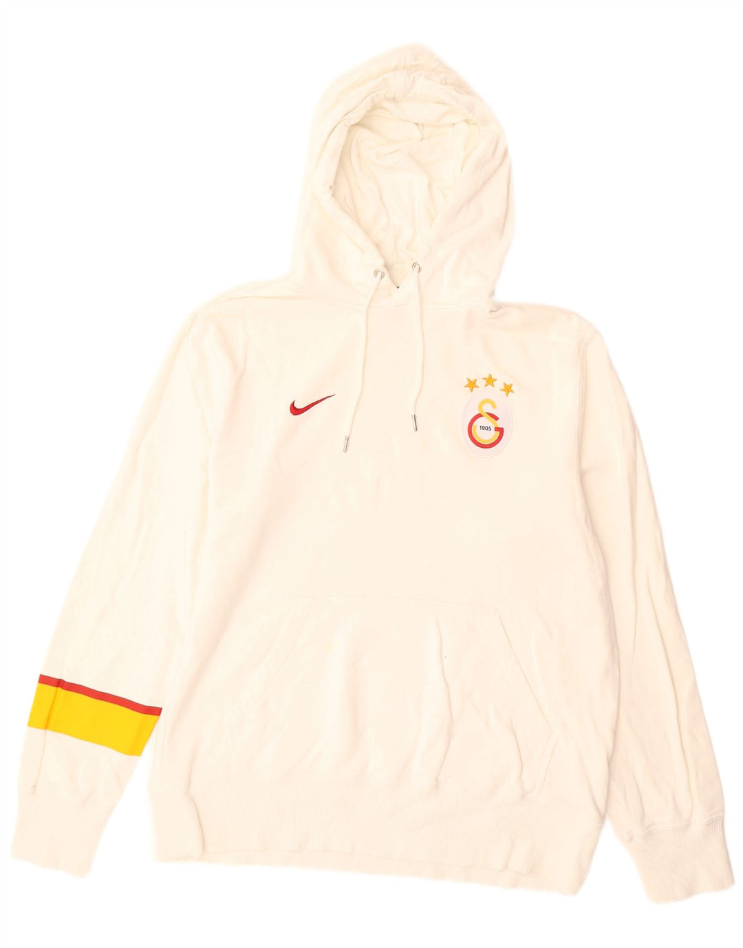 Мужской джемпер с капюшоном Nike с графическим рисунком, средний белый, хлопок с цветными блоками