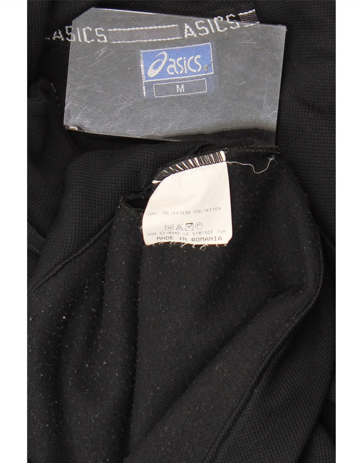 Мужской спортивный костюм Asics с графическим рисунком, верхняя куртка, средний черный, полиэстер с цветными блоками