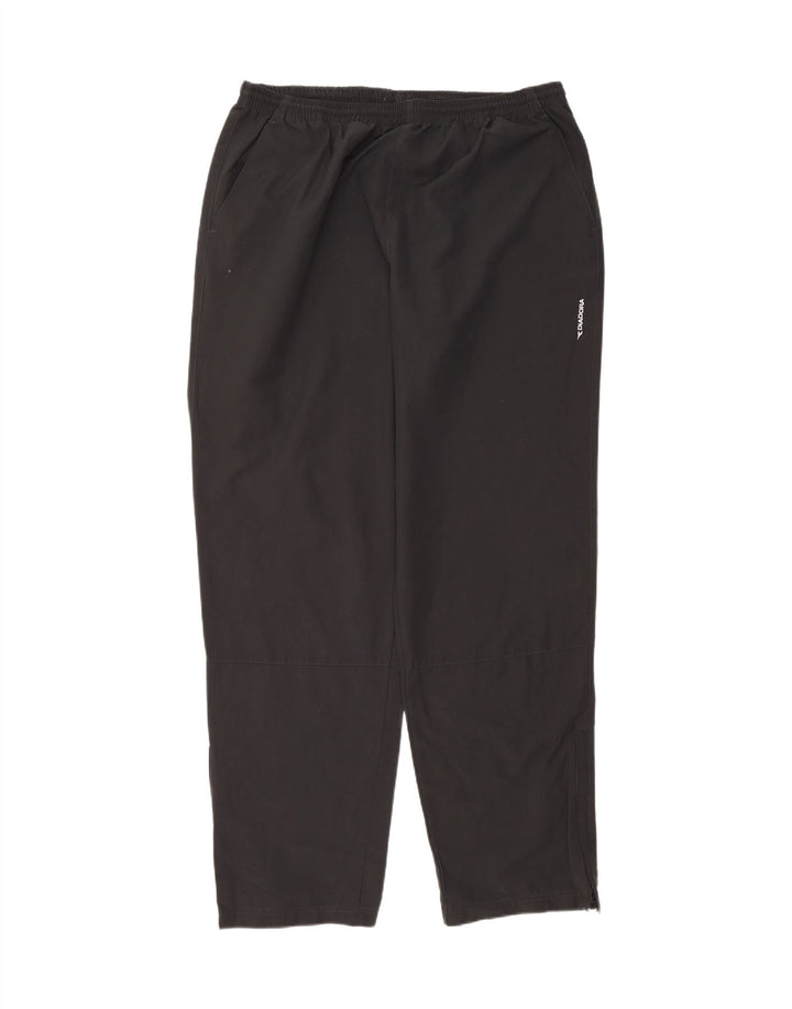DIADORA Mens Tracksuit Trousers 2XL  Black Polyester Vintage Diadora and Second-Hand Diadora from Messina Hembry 