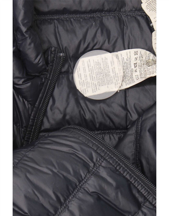 Мужская стеганая куртка Armani с графическим рисунком UK 44 2XL Темно-синий нейлон